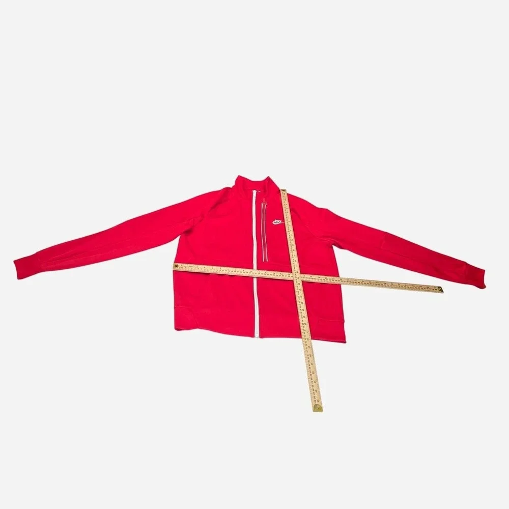 Nike red zip up jacket men size L